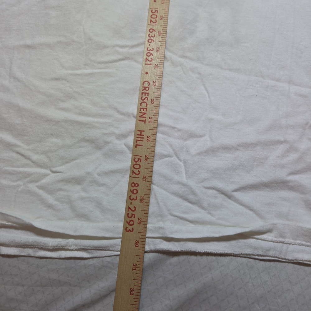 Vintage 90s Luna Caffe T Shirt XXL Hanes Heavyweight USA Single Stitch White Gra - Picture 8 of 11